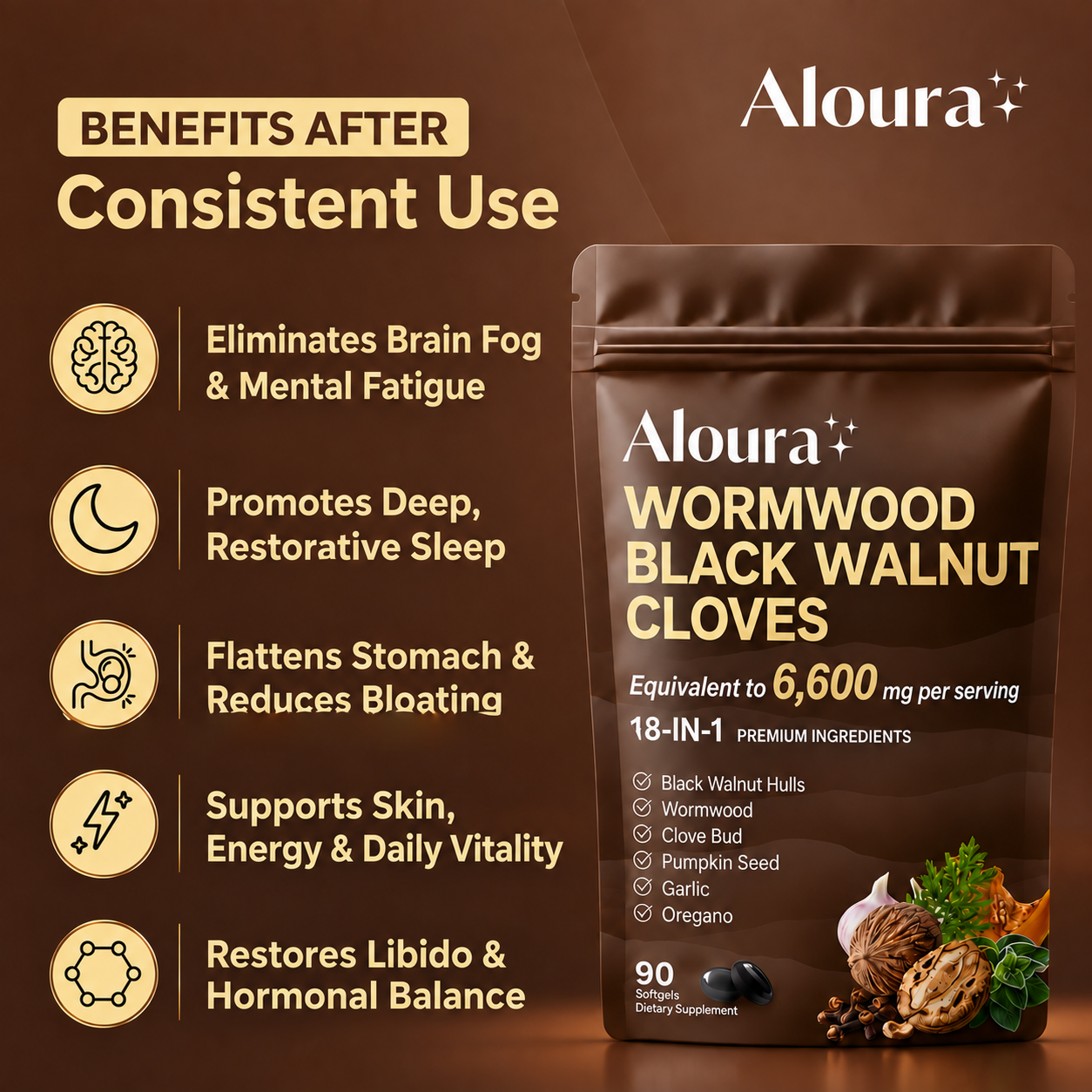 Flush Out Hidden Parasites & Larva with Wormwood Black Walnut Cloves